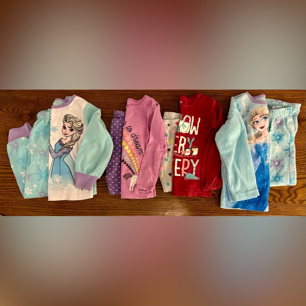 4T Girls Pajama Sets